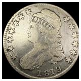 1818 Capped Bust Half Dollar LIGHTLY  CIRCULATED