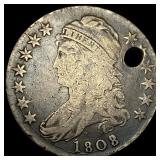 1808/7 Silver Capped Bust Half Dollar NICE  CIRC