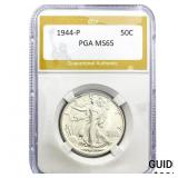 1944 Walking Liberty Half Dollar PGA MS65