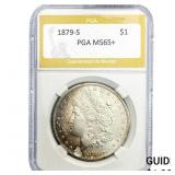 1879-S Morgan Silver Dollar PGA MS65+