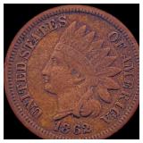 1862 Indian Head Cent CHOICE AU