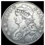 1819 Capped Bust Half Dollar NEARLY  UNCIRCULATED