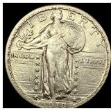 1918-D Silver Standing Liberty Quarter  CLOSELY U