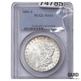 1882-S Morgan Silver Dollar PCGS MS65