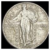 1929 Standing Liberty Silver Quarter LIGHTLY  CIR
