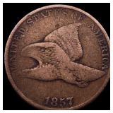 1857 Flying Eagle Cent LIGHTLY CIRCULATED