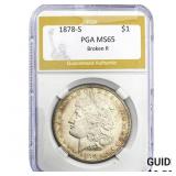 1878-S Morgan Silver Dollar PGA MS66
