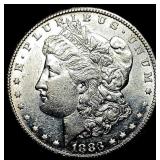 1883-S Silver Morgan Dollar CHOICE AU
