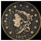 1827 Coronet Head Large Cent LIGHTLY  CIRCULATED