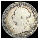 1898 Silver One Shilling Great Britain NICELY  CI