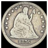 1876-CC Silver Quarter Dollar NICELY  CIRCULATED