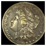 1890-CC Silver Morgan Dollar LIGHTLY CIRCULATED