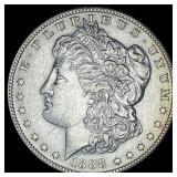 1888-S Silver Morgan Dollar CHOICE AU