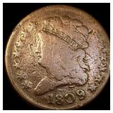 1809 Classic Head Half Cent NICELY CIRCULATED