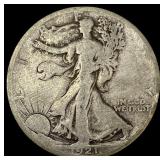 1921-S Silver Walking Liberty Half Dollar  NICELY