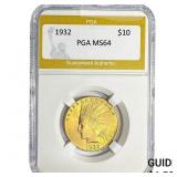 1932 $10 Gold Eagle PGA MS64