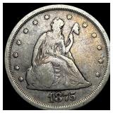 1875-S Silver Twenty Cents NEARLY  UNCIRCULATED