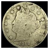 1912-S Liberty Head Nickel NICELY CIRCULATED