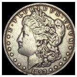 1893 Silver Morgan Dollar CLOSELY  UNCIRCULATED