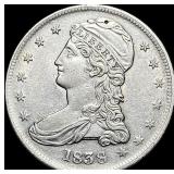 1838 Capped Bust Half Dollar CLOSELY  UNCIRCULATE