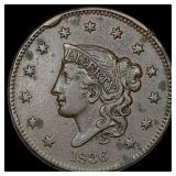 1836 Coronet Head Large Cent CLOSELY  UNCIRCULATE