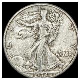 1934-S Silver Walking Liberty Half Dollar  NEARLY