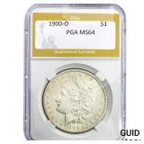 1900-O Morgan Silver Dollar PGA MS64