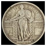 1917-M Standing Liberty Quarter ABOUT  UNCIRCULAT
