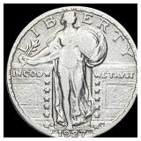 1927-S Silver Standing Liberty Quarter ABOUT  UNC