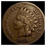 1865 Indian Head Cent ABOUT UNCIRCULATED