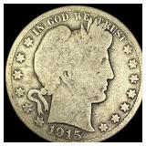 1915 Barber Half Dollar NICELY CIRCULATED
