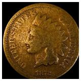 1872 Indian Head Cent NICELY CIRCULATED