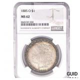 1885-O Morgan Silver Dollar NGC MS62
