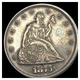 1875-S Silver Twenty Cents CHOICE AU