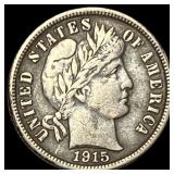 1915-S Silver Barber Dime LIGHTLY CIRCULATED
