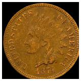 1874 Indian Head Cent CLOSELY UNCIRCULATED