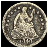 1848-O Silver Half Dime LIGHTLY CIRCULATED