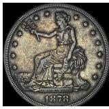 1878-S Silver Trade Dollar NEARLY  UNCIRCULATED