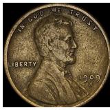 1909-S Lincoln Wheat Cent LIGHTLY CIRCULATED