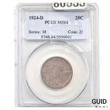 1924-D Standing Liberty Quarter PCGS MS64