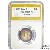 1917 Standing Liberty Quarter PGA MS65 FH