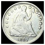 1857 Silver Half Dime NICELY CIRCULATED