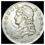 1833 Capped Bust Half Dollar NEARLY UNCIRCULATED