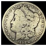 1892-S Silver Morgan Dollar NICELY CIRCULATED