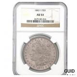 1883-S Morgan Silver Dollar NGC AU53