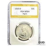 1920-D Pilgrim Half Dollar PGA MS64