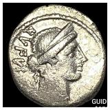 46 BC Roman Republic Mn.Cordius Rufus 46 BC Silver