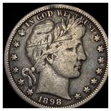 1898-O Silver Barber Half Dollar LIGHTLY CIRCULAT