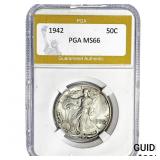 1942 Walking Liberty Half Dollar PGA MS66