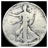 1921 Silver Walking Liberty Half Dollar  LIGHTLY
